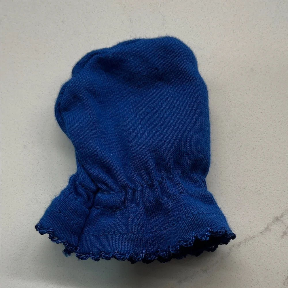 Gerber Blue and White Baby Mittens Set